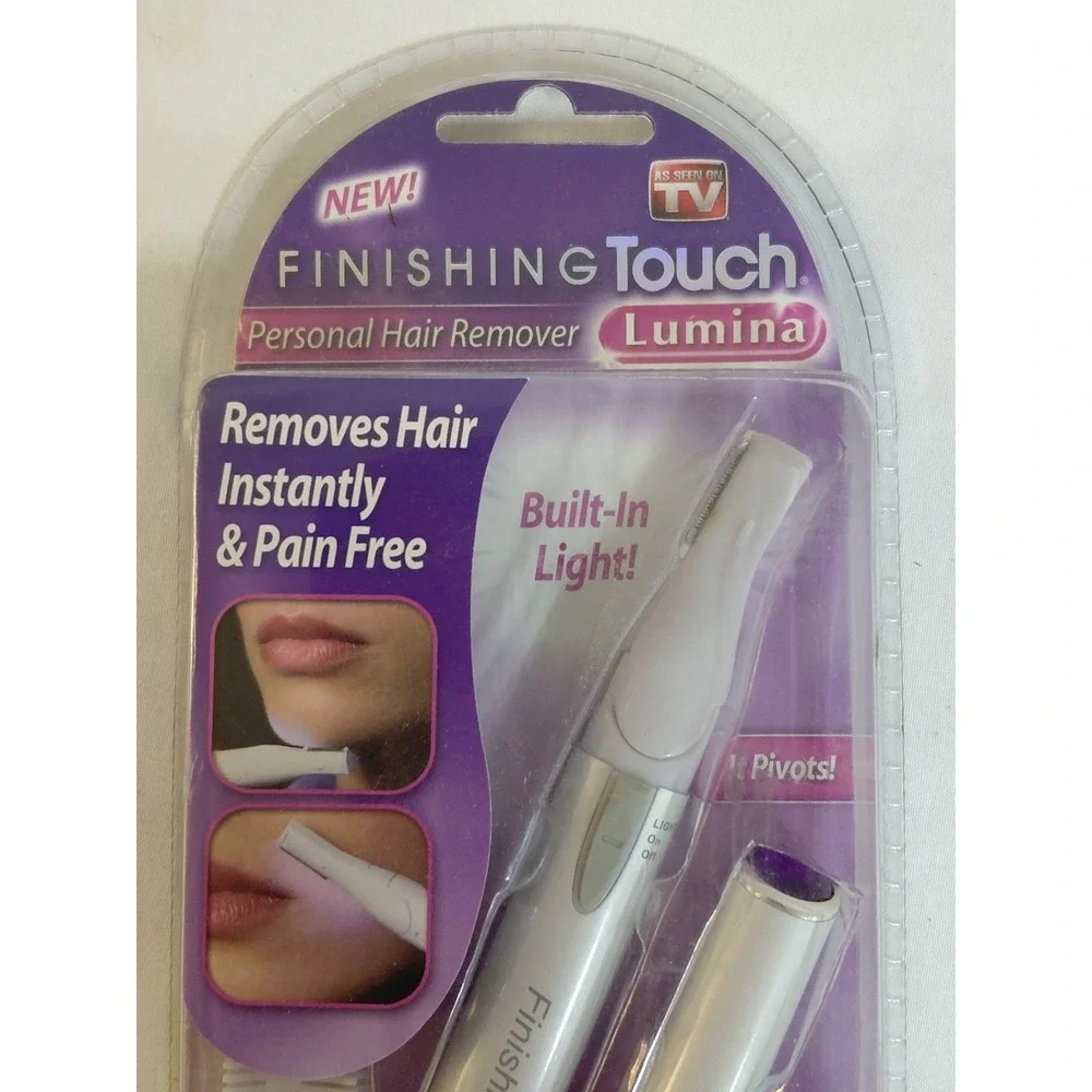 Finishing Touch Lumina Personal Hair Remover Electric Trimmer Built-In Light New